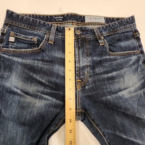 VTG Adriano Goldschmied Jeans Mens 31/29 Blue Dark Wash The Dylan Slim Skinny - Picture 14 of 16